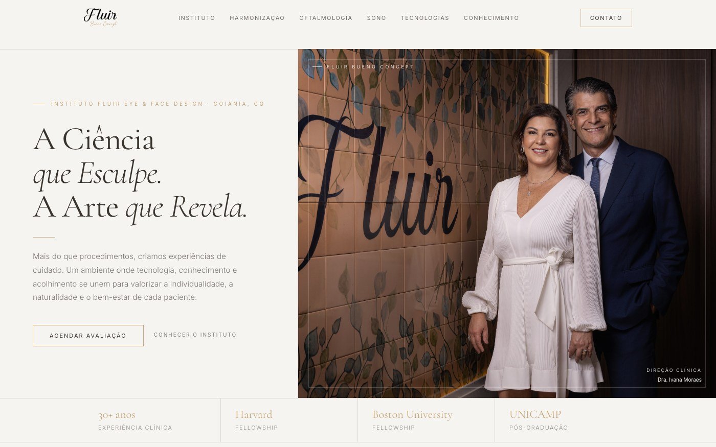 Aperçu du projet Instituto Fluir (Dra. Ivana Moraes)