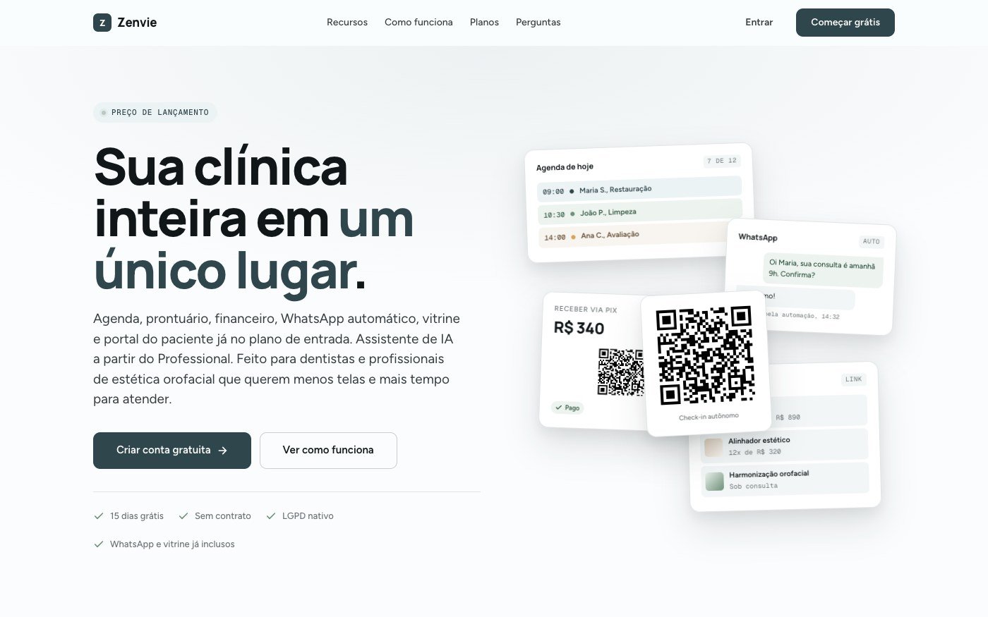 Aperçu du projet Zenvie