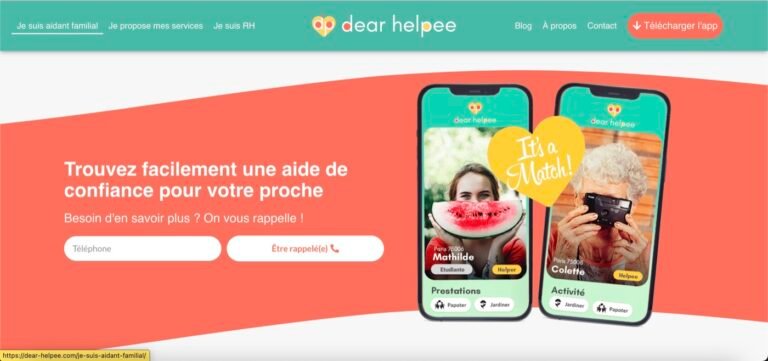 Aperçu du projet Dear Helpee