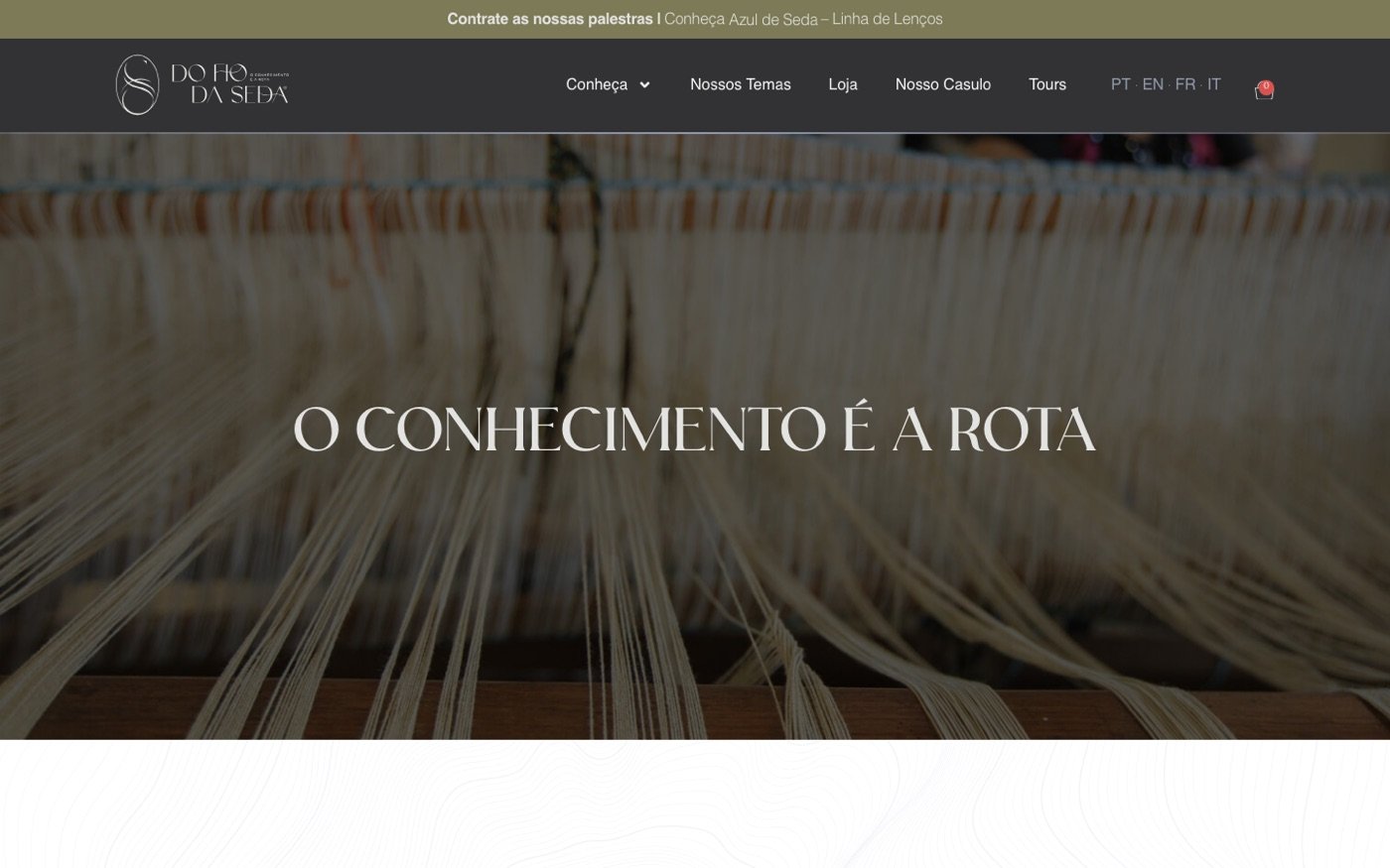 Aperçu du projet Do Fio da Seda